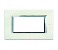 Bticino axolute placca 4P bianco Limoges