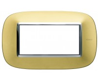 Bticino axolute placca 4P oro satinato