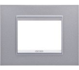 Gewiss chorus placca Lux 3 titanio monochrome