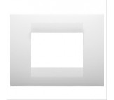 Gewiss chorus placca Geo 3 posti bianco latte