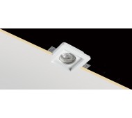 Faretto da Incasso in Gesso Quadrato Scomparsa GU10 PAN INC1500