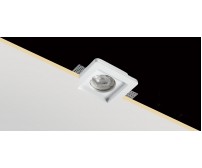 Faretto da Incasso in Gesso Quadrato Scomparsa GU10 PAN INC1500