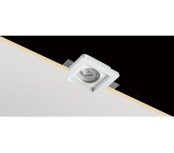 Faretto da Incasso in Gesso Quadrato Scomparsa GU10 PAN INC1500