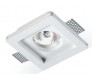 Faretto da Incasso in Gesso Quadrato Scomparsa GU10 PAN INC1500