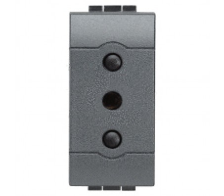 Bticino LivingLight presa 2P+T 10A 250V antracite