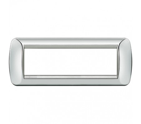 Bticino Living International placca cromo 7 posti