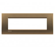 Bticino LivingLight placca 7 posti bronzo