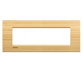 Bticino LivingLight placca 7 posti bamboo