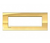 Bticino LivingLight placca 7 posti oro freddo