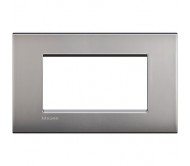 Bticino LivingLight placca Air 4 posti nichel satinato