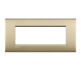 Bticino LivingLight placca Air 7 posti oro satinato