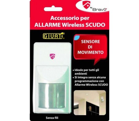 Sensore di movimento per Allarme Wireless Scudo