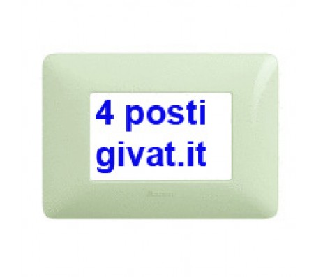 Bticino matix placca 4 posti avorio