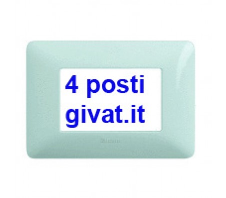 Bticino matix placca 4 posti cenere