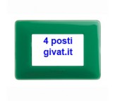 Bticino matix placca 4 posti colors smeraldo