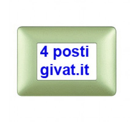 Bticino matix placca 4 posti gold