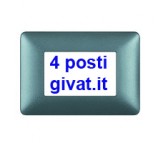 Bticino matix placca 4 posti iron