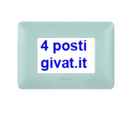 Bticino matix placca 4 posti bianco calce