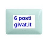 Bticino matix placca 6 posti cenere