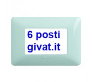 Bticino matix placca 6 posti cenere