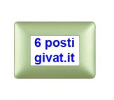 Bticino matix placca 6 posti gold