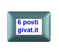 Bticino matix placca 6 posti iron