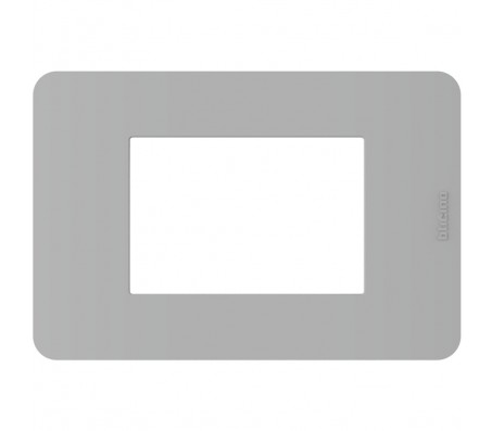 Bticino MatixGO placca 3 moduli grigio