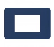 Bticino MatixGO placca 3 moduli blu