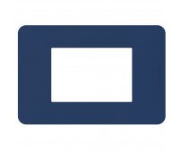 Bticino MatixGO placca 3 moduli blu
