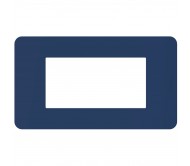 Bticino MatixGO placca 4 moduli blu