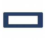 Bticino MatixGO placca 7 moduli blu