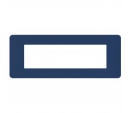 Bticino MatixGO placca 7 moduli blu