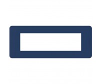 Bticino MatixGO placca 7 moduli blu