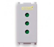 Vimar Plana Presa 2P+T 10A P11 silver