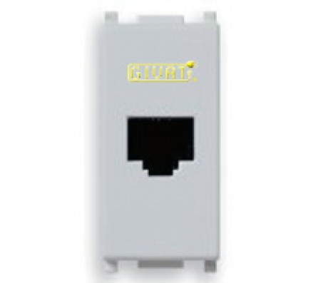 Vimar Plana Presa RJ11 6/4 silver