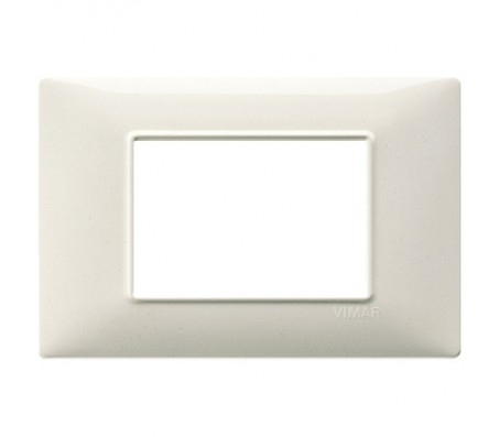 Vimar Plana Placca 3 moduli bianco granito