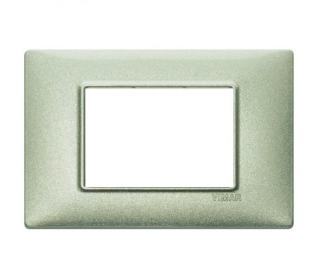 Vimar Plana Placca 3 moduli verde metallizzato