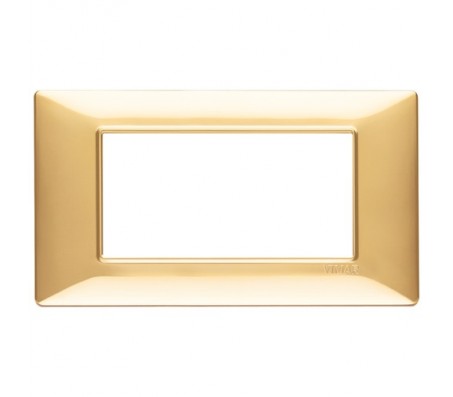 Vimar Plana Placca 4 moduli oro lucido