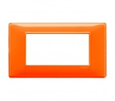 Vimar Plana Placca 4 moduli Reflex arancio