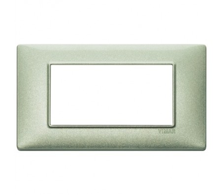 Vimar Plana Placca 4 moduli verde metallizzato