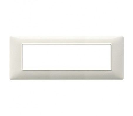 Vimar Plana Placca 7 moduli bianco granito