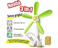 Ventilatore a Clip da Tavolo e da Parete Margarita
