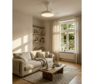 Ventilatore da Soffitto con Luce LED Eglo Malpica 35214 Dimmerabile Telecomando 98 cm
