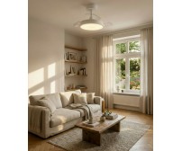 Ventilatore da Soffitto con Luce LED Eglo Malpica 35214 Dimmerabile Telecomando 98 cm