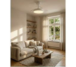 Ventilatore da Soffitto con Luce LED Eglo Malpica 35214 Dimmerabile Telecomando 98 cm